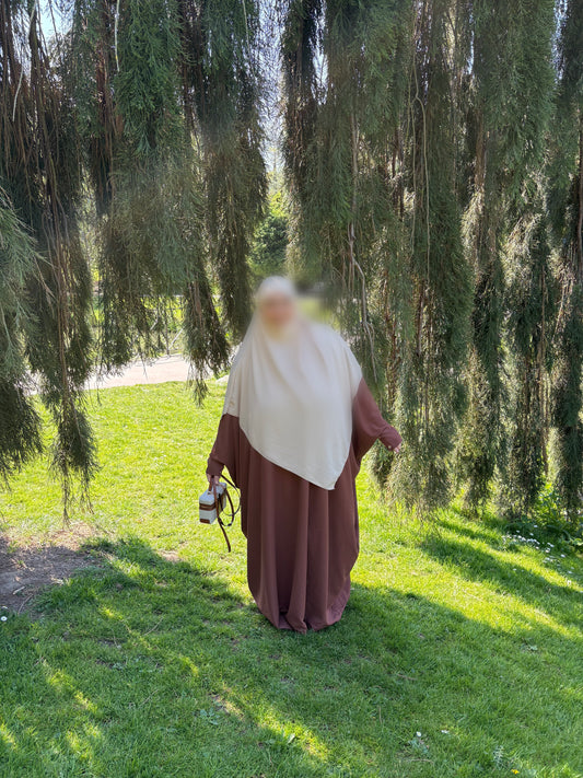 Khimar long en Jazz beige