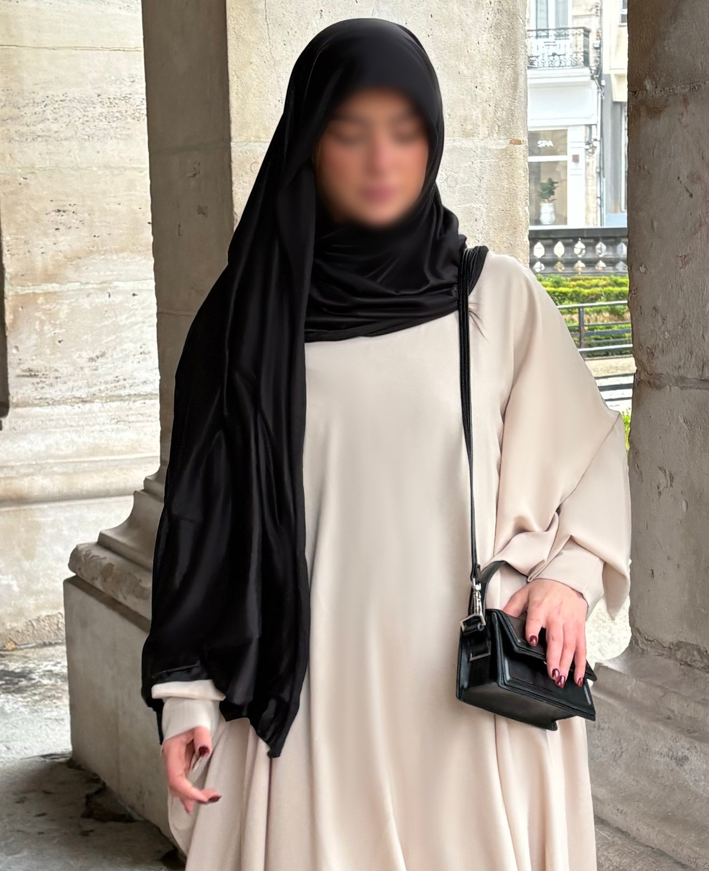 Hijab jersey noir