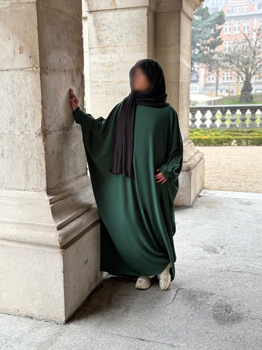 Abaya Rina vert bouteille